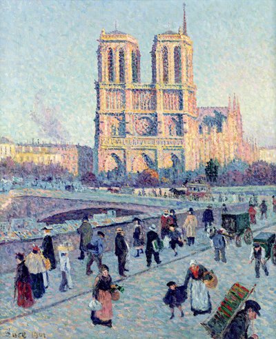 Le Quai St. Michel und Notre Dame, 1901 von Maximilien Luce